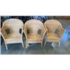 Image 1 : 3 WICKER CHAIRS