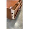 Image 8 : SATIN WALNUT 6 DRAWER DRESSER