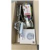 Image 2 : 2 BOXES OF ESTATE GOODS AND WICKER BASKETS