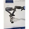 Image 2 : AS NEW INSIGNIA DUAL MONITOR HYDRAULIC MOUNT - UP TO 27 INCH SCREENS, 19.8 LBS EACH - RETAIL $199