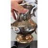 Image 8 : LOT OF SILVER PLATED WINE CUPS,TRAY, TEA POT AND CUPS
