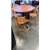 Image 1 : PUB TABLE WITH 3 STOOLS