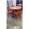 Image 1 : PUB TABLE WITH 4 BAR STOOLS