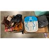Image 1 : BOX OF PURSES, FOOT SPA , AND FOOT MASASURE