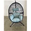 Image 1 : BRAND NEW SINGLE SWING CHAIR W/ BLUE CUSHION - RETAIL $699