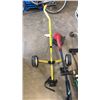 Image 2 : CRAB TRAP, FISHING ROD WITH REEL, 2 WEEDEATERS AND GOLF BAG CART AND SPLITTING MAUL