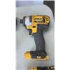 Image 8 : 4 DEWALT 20 VOLT BRUSHLESS TOOLS 2 BATTERIES AND CHARGER TESTED AND WORKING