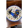 Image 8 : 2 BLUE GLASS CARBOYS AND 4 PLATTERS