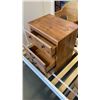 Image 2 : PAIR OF BROWN 2 DRAWER NIGHTSTANDS