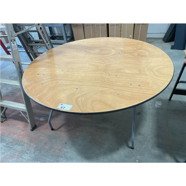 6 FOLDING 5' ROUND DIAMETER TABLES