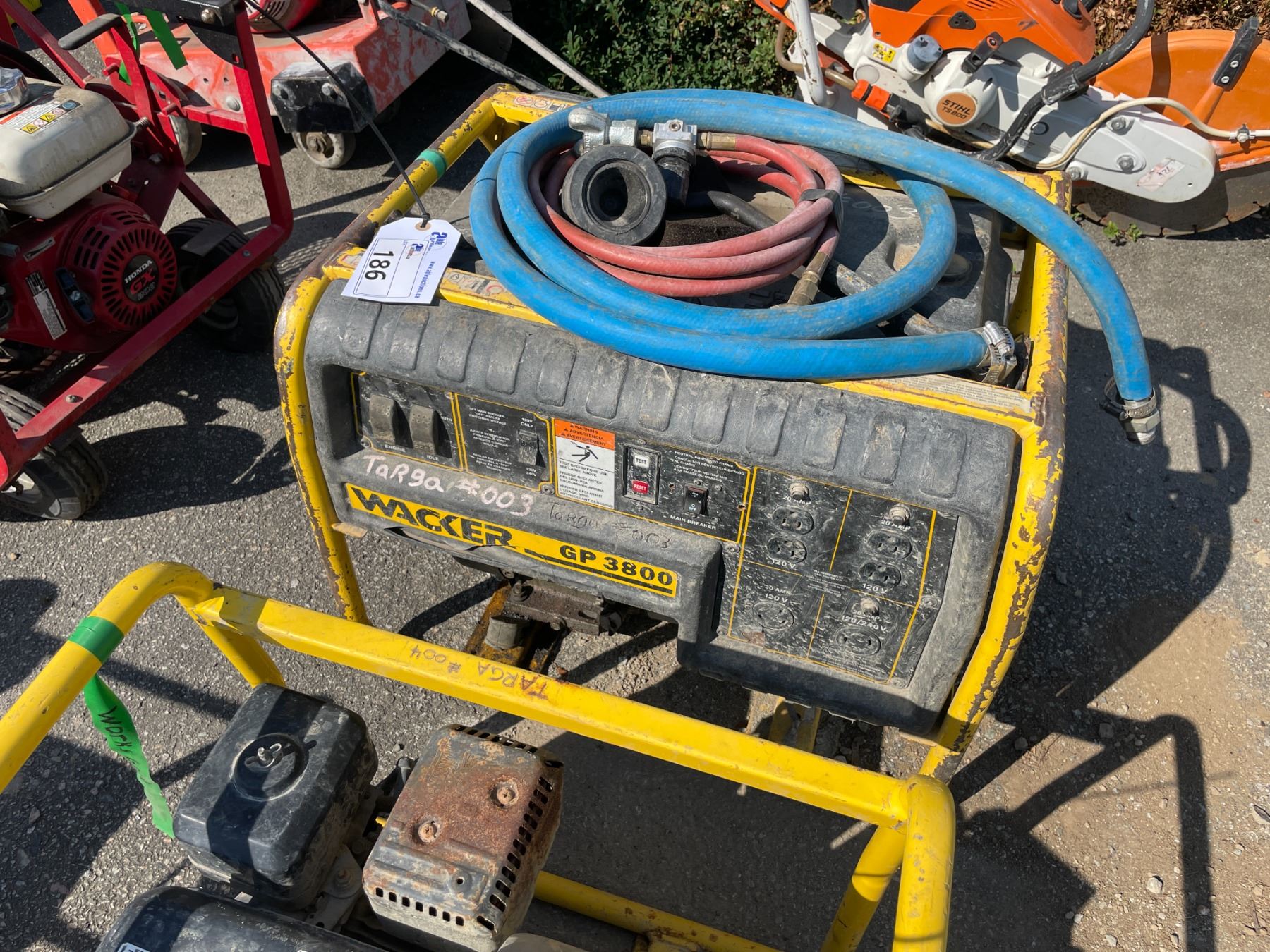 WACKER GP3800 GAS POWERED MOBILE GENERATOR