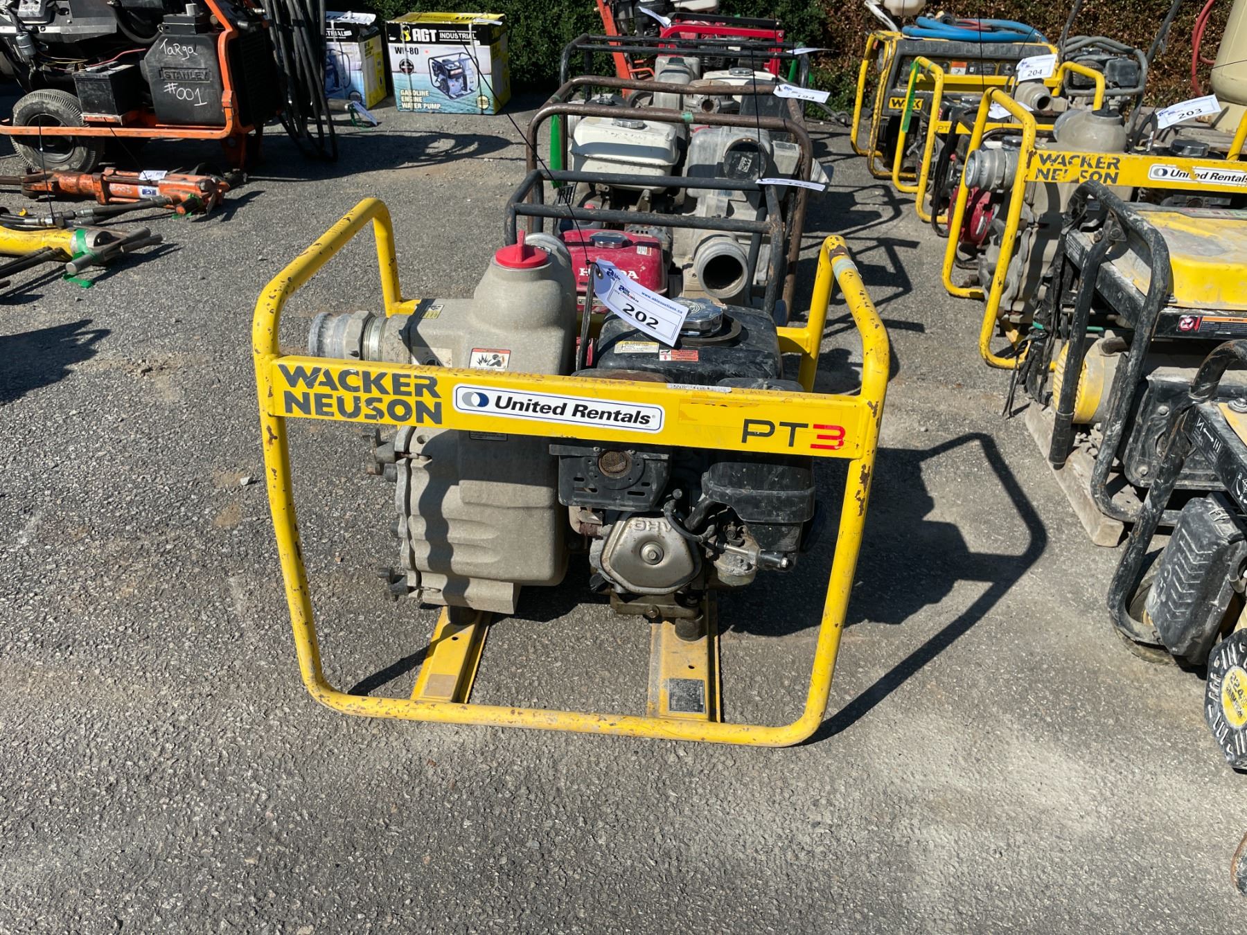 WACKER NEUSON PT3 INDUSTRIAL GAS POWERED MOBILE TRASH PUMP