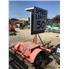 Image 2 : 2011 WANCO INC. ORANGE, SINGLE AXLE MOBILE SPEED SIGN TRAILER, # 5F15S0914B1000820