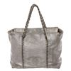 Image 1 : Chanel Metallic Silver CC Chain Tote Bag
