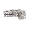 Image 1 : 3.65 ctw Diamond Ring - 14KT White Gold