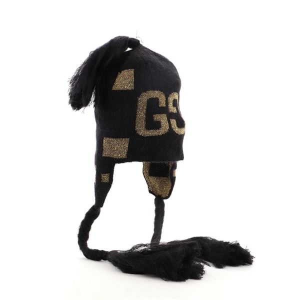 Gucci GG Tassel Beanie Knit Wool Black