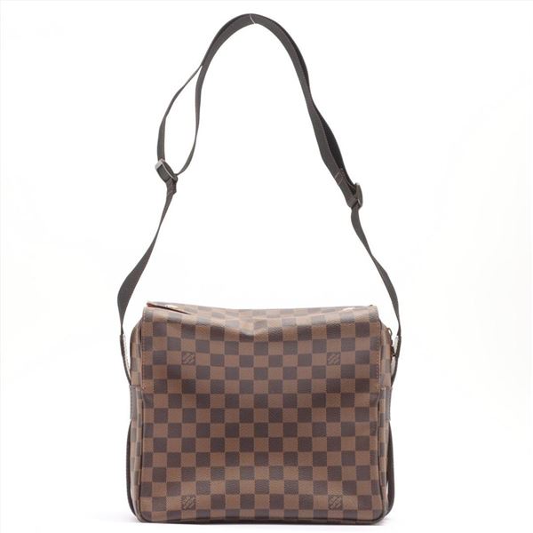 Louis Vuitton Damier Ebene Canvas Leather Naviglio Messenger Bag