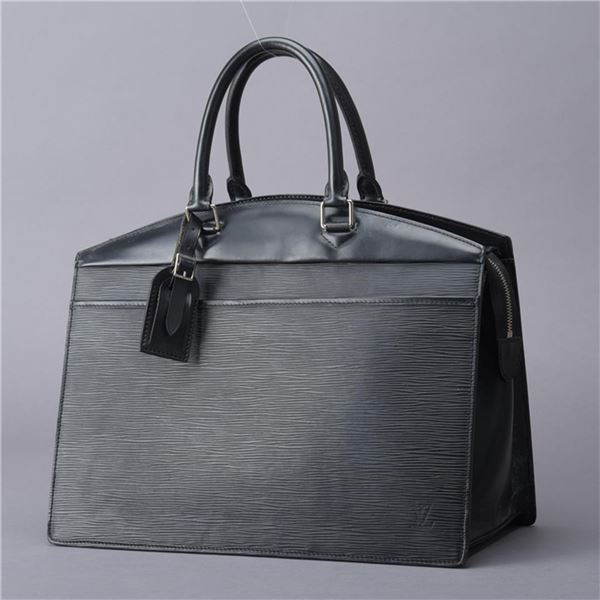 Louis Vuitton Black Epi Leather Riviera Handbag