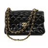 Image 1 : Chanel Black Quilted Patent Leather Small Double Flap Bag