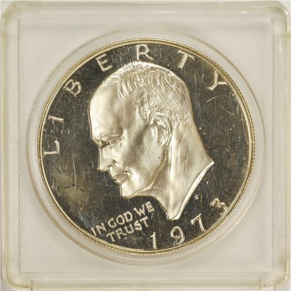 1973 Eisenhower American Silver Eagle Dollar Coin