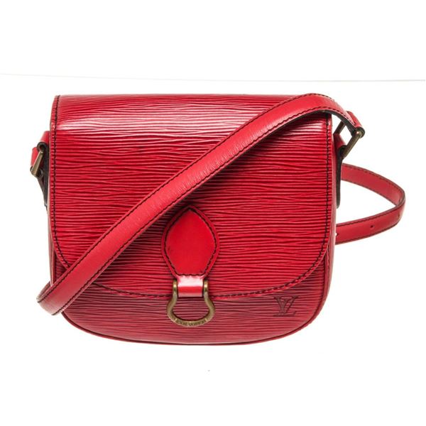 Louis Vuitton Red Epi Leather St. Cloud PM Crossbody Bag