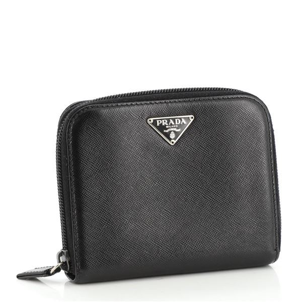 Prada French Wallet Saffiano Leather Compact