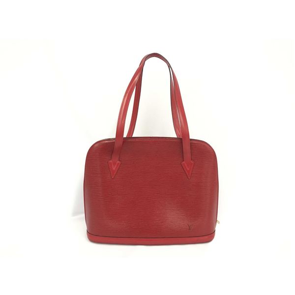 Louis Vuitton Red Epi Leather Lussac Shoulder Bag