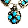 Image 5 : Native American 3 Pannel Turquoise Necklace