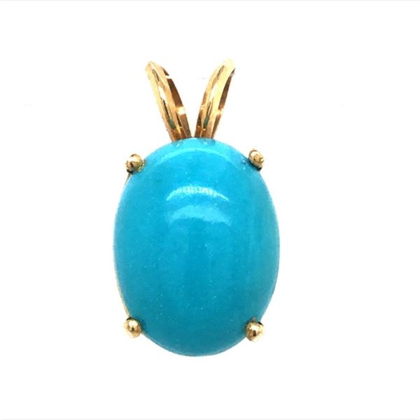 Sleeping Beauty Turquoise Pendant