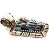 Image 4 : Beautiful Relios 925 Inlay Multi Stone Pendant