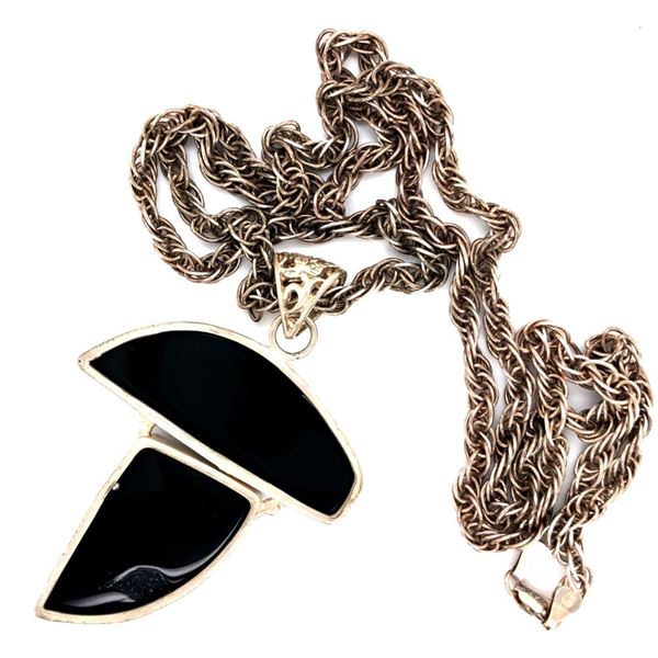 Handmade AAA Black Onyx Large Pendant