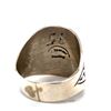 Image 3 : Navajo Kingman Turquoise Man 's Ring 10 3/4 Signed
