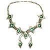 Image 2 : Navajo Circa 1950'S Turquoise SS Squash Blossom