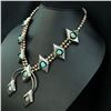 Image 5 : Navajo Circa 1950'S Turquoise SS Squash Blossom