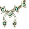 Image 9 : Navajo Circa 1950'S Turquoise SS Squash Blossom