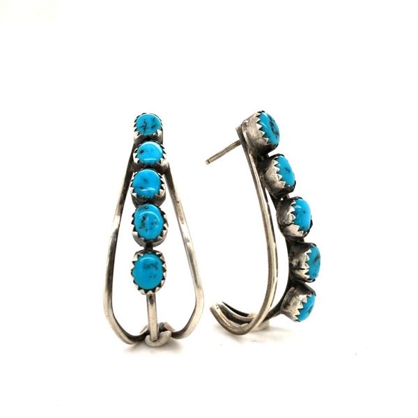 AAA Sleeping Beauty Turquoise Navajo Earring's