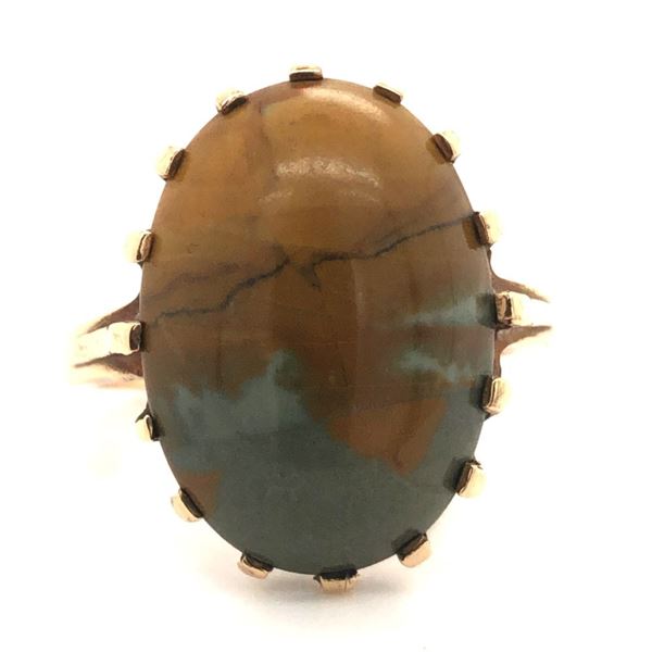 Handmade Picture Jasper Ring