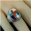 Image 5 : Hopi Vintage Handmade Inlay Sterling Silver Ring