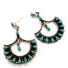 Image 1 : Mexico Vintage Kingman Turquoise Earrings