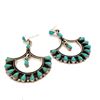 Image 2 : Mexico Vintage Kingman Turquoise Earrings