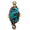 Image 2 : Handmade Spider Web Turquoise Ring