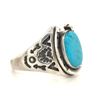 Image 3 : Navajo Unique Horseshoe AAA Spider Turquoise Ring