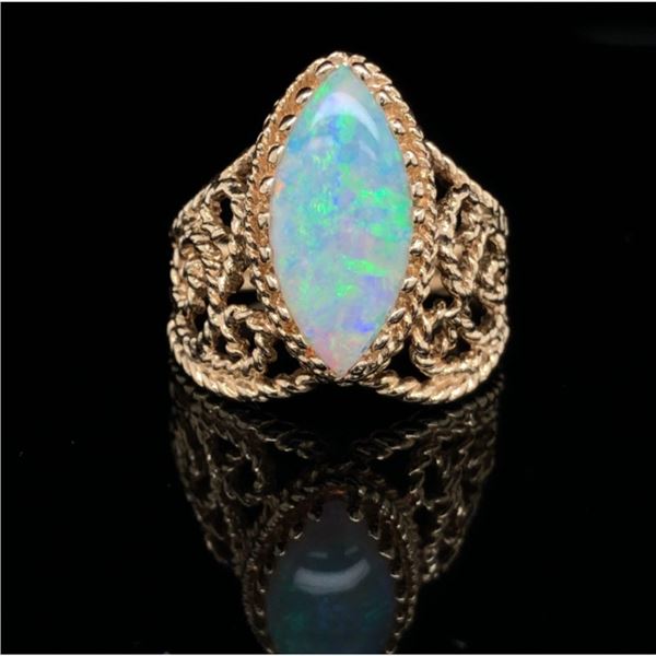 Boulder Opal Ring