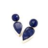Image 1 : Navajo Faceted Lapis Sterling Silver Earring's