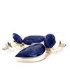 Image 3 : Navajo Faceted Lapis Sterling Silver Earring's