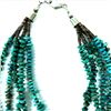 Image 2 : Beautiful 5 Strand Royston Turquoise Necklace
