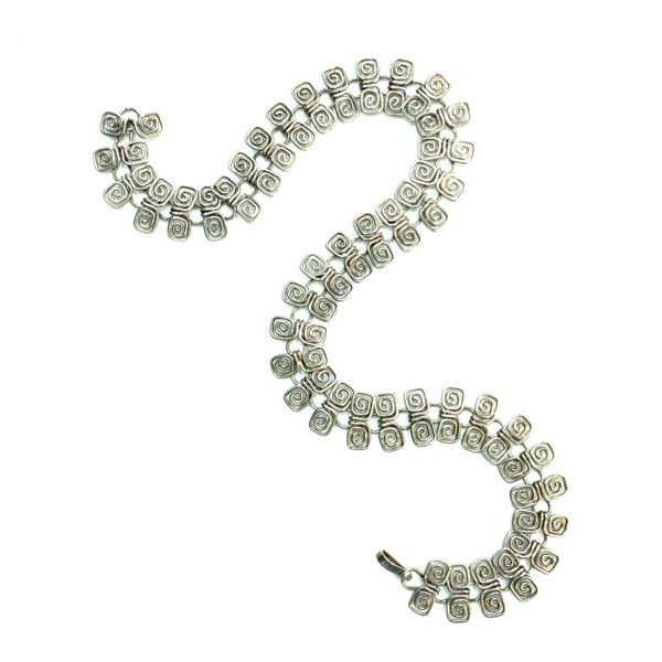 Vintage Mexico Handmade 925 Silver Necklace