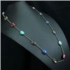 Image 3 : Vintage 925 Turquoise Lapis Red Jasper Necklace