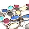 Image 7 : Vintage 925 Turquoise Lapis Red Jasper Necklace
