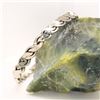 Image 2 : Handmade Navajo Sterling Silver Wave Bangle